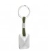 PORTACHIAVI BAGUTTA SILVER E CORDONE IN SILICONE 12 PZ ASSORTITI CONFEZIONATI SINGOLARMENTE CON  BUSTA DA REGALO AK2176
