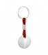 PORTACHIAVI BAGUTTA SILVER E CORDONE IN SILICONE 12 PZ ASSORTITI CONFEZIONATI SINGOLARMENTE CON  BUSTA DA REGALO AK2176