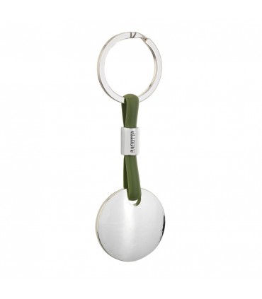 PORTACHIAVI BAGUTTA SILVER E CORDONE IN SILICONE 12 PZ ASSORTITI CONFEZIONATI SINGOLARMENTE CON  BUSTA DA REGALO AK2176