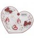 EXPO KIT PORTACHIAVI BAGUTTA  CUORE 12 PZ ASSORTITI CONFEZIONATI SINGOLARMENTE CON SCATOLA E BUSTA DA REGALO AK2178