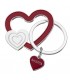 EXPO KIT PORTACHIAVI BAGUTTA  CUORE 12 PZ ASSORTITI CONFEZIONATI SINGOLARMENTE CON SCATOLA E BUSTA DA REGALO AK2178