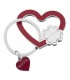 EXPO KIT PORTACHIAVI BAGUTTA  CUORE 12 PZ ASSORTITI CONFEZIONATI SINGOLARMENTE CON SCATOLA E BUSTA DA REGALO AK2178