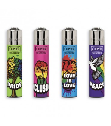 Accendino Clipper Micro EQUALITY conf. 48 pz. assortiti con 4 grafiche