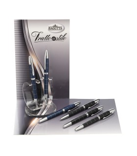 EXPO KIT BAGUTTA 6 PENNE REGALO ( 2 SFERE 2 ROLLER 2 MATITE) TRATTO DI STILE HK6017