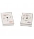 ASTUCCIO PORTACARTE BAGUTTA MAZZO DOPPIO INCLUSO CON PLACCA SUL FRONTE CHIUSURA A CALAMITA E SCATOLA DA REGALO 2280-02NE