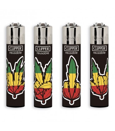 Accendino Clipper Large GREEN HANDS conf. 48 pz. assortiti con 4 grafiche