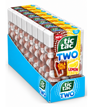 TIC TAC TWO COLA FRIZZ LEMON SENZA ZUCCHERO ASTUCCIO CONF. 8 PZ.