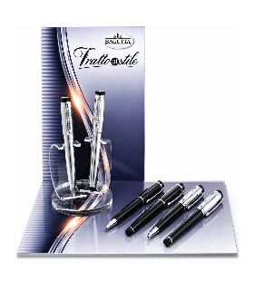 EXPO KIT BAGUTTA 6 PENNE REGALO ( 3 SFERE 3 ROLLER ) TRATTO DI STILE IN 3 COLORI HK6031