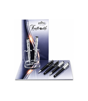 EXPO KIT BAGUTTA 6 PENNE REGALO ( 3 SFERE 3 ROLLER ) TRATTO DI STILE IN 3 COLORI HK6031