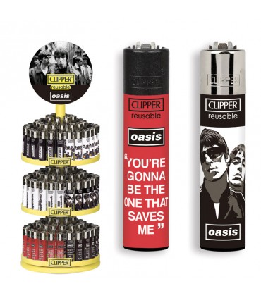 Accendino Clipper LARGE OASIS SW Expo Girevole da 144 pz. assortito