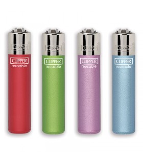 Accendino Clipper Large  crystal 12 conf. 48 pz. assortiti con 4 grafiche