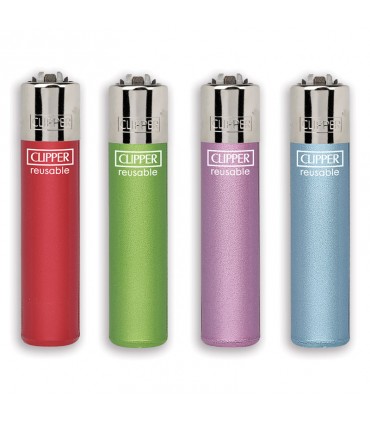 Accendino Clipper Large  crystal 12 conf. 48 pz. assortiti con 4 grafiche