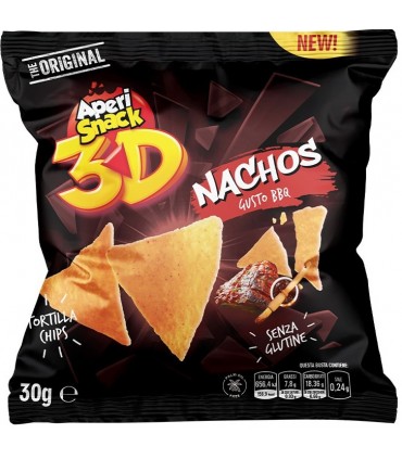 APERISNACK NACHOS gusto BBQ BUSTINA 30GR CONF. 36 PZ.