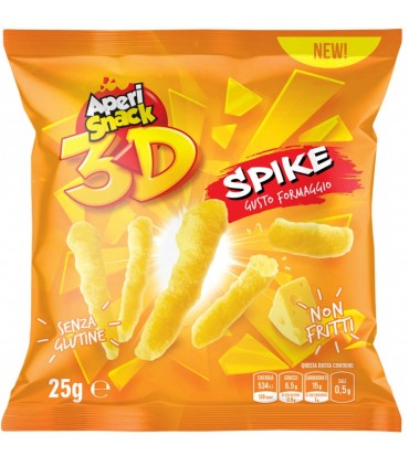 APERISNACK SPIKE DI MAIS AL GUSTO FORMAGGIO BUSTINA 25GR CONF. 36 PZ.