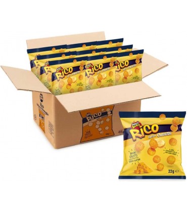APERISNACK RICO gusto CHEESE NON FRITTI SENZA GLUTINE  BUSTINA 22GR CONF. 36 PZ.