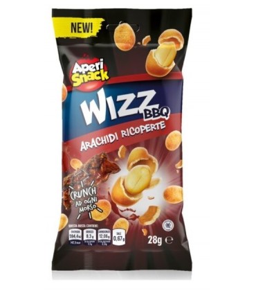 APERISNACK ARACHIDI WIZZ BBQ SALT BUSTINA  28GR X 33PZ