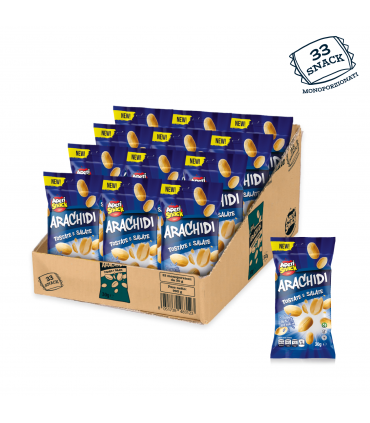 APERISNACK ARACHIDI TOSTATI E SALATI BUSTINA 28GR X 33PZ
