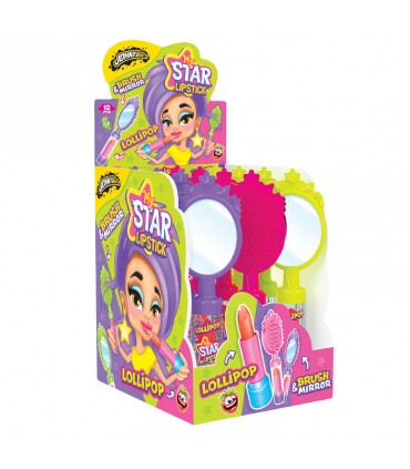LECCA LECCA MY STAR LIPSTICK CON SPAZZOLA E SPECCHIO CONF. 12 PZ. COLORI ASSORTITI
