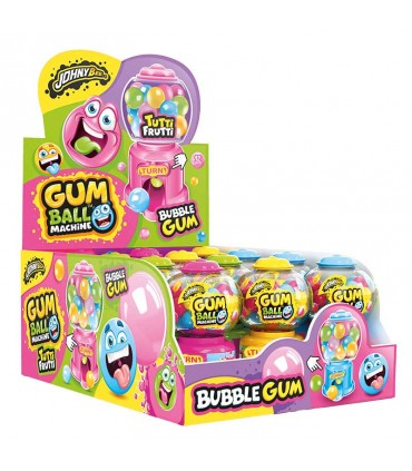 GUMBALL MACHINE CARAMELLE ASSORTITE GOMMOSE CON GIOCATTOLO 30 GR EXPO DA 12PZ