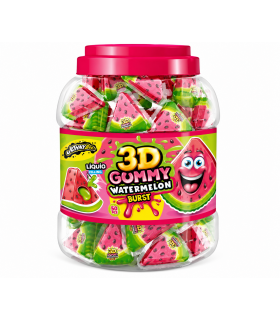 CARAMELLE watermelon GUMMY 3D  gelatine alla frutta ANGURIA CONF. 50 PZ.