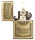 zippo jack daniel's bras con placca