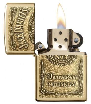 zippo jack daniel's bras con placca