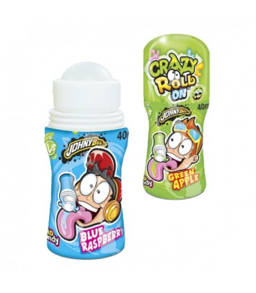 CRAZY ROLL ON CARAMELLE LIQUIDE AL GUSTO FRUTTA DA ROTOLARE SULLA LINGUA DA 40ML CONF 15 PZ.