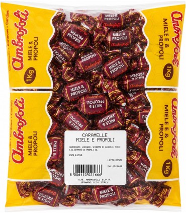 AMBROSOLI CARAMELLE MIELE E PROPOLI CON ECHINACEA SFUSE 1KG SENZA GLUTINE
