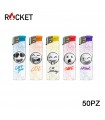 ACCENDINO ELETTRONICO ROCKET SMILEY CONF. 50 PZ ASSORTITI CON 5 FANTASIE
