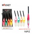 Accendigas ROCKET PHOEBE conf. 16 pz. colori assortiti