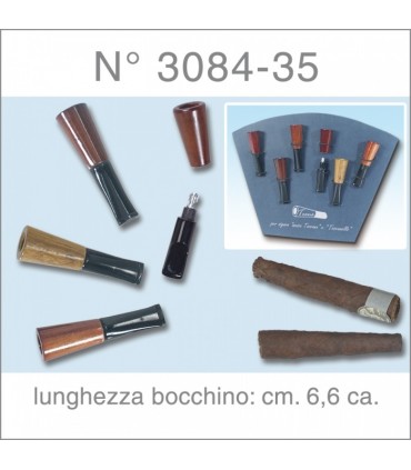 bocchino in Radica Slim per Sigaro Toscano e Toscanello in Cartella da 6 pz. assortiti