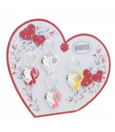 EXPO KIT PORTACHIAVI 2X4 BAGUTTA CUORE INFINITO 8 PZ ASSORTITI CONFEZIONATI SINGOLARMENTE CON SCATOLA E BUSTA DA REGALO AK2150