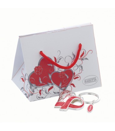 EXPO KIT PORTACHIAVI 2X4 BAGUTTA CUORE INFINITO 8 PZ ASSORTITI CONFEZIONATI SINGOLARMENTE CON SCATOLA E BUSTA DA REGALO AK2150