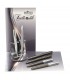 EXPO KIT BAGUTTA 6 PENNE REGALO ( 3 ROLLER E 3 SFERE) TRATTO DI STILE METALLO E CANNA DI FUCILE HK6020