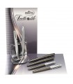 EXPO KIT BAGUTTA 6 PENNE REGALO ( 3 ROLLER E 3 SFERE) TRATTO DI STILE METALLO E CANNA DI FUCILE HK6020