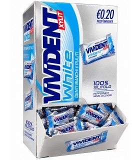 VIVIDENT XYLIT spearmint SENZA ZUCCHERO SFUSE ESPOSITORE BOCCA DI LUPO DA 150 PZ.