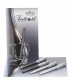 EXPO KIT BAGUTTA 6 PENNE REGALO ( 3 SFERE E 3 ROLLER ) TRATTO DI STILE METALLO BICOLOR E CANNA FUCILE HK6025