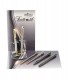 EXPO KIT BAGUTTA 6 PENNE REGALO ( 3 SFERE E 3 ROLLER ) TRATTO DI STILE RAME BICOLOR E CANNA DI FUCILE HK6026