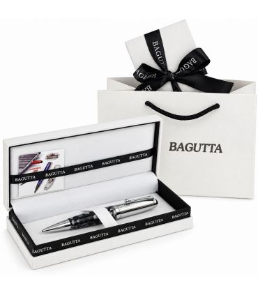 EXPO KIT BAGUTTA 6 PENNE REGALO ( 3 SFERE E 3 ROLLER ) TRATTO DI STILE RAME BICOLOR E CANNA DI FUCILE HK6026