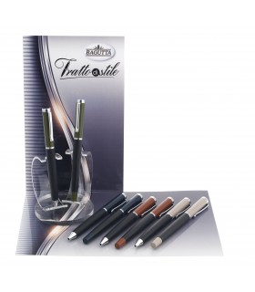EXPO KIT BAGUTTA 8 PENNE REGALO ( 4 SFERE E 4 ROLLER ) TRATTO DI STILE BICOLORE IN 4 COLORI HK6030