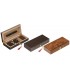 PICCOLO HUMIDOR LUBINSKI BASSO PER TOSCANI E ANTICHI IN RADICA DI OLMO CON CHIAVE Q1850
