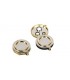 bucasigari LUBINSKI rotondo 3 lame cromo/dorato FU475