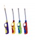 ACCENDIGAS ELETTRONICO PROF BICOLOR mod.FLEX H.25CM CONF. DA 20 PZ. ASSORTITO CON 4 COLORI