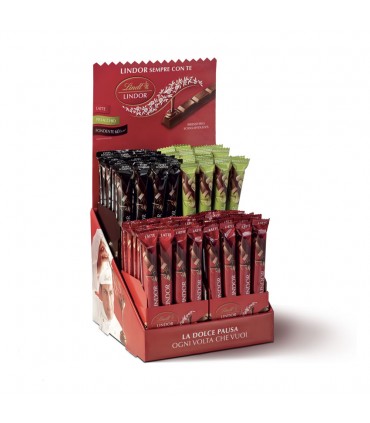 EXPO SNACK LINDOR LINDT ASSORTITO DA 96 PZ.