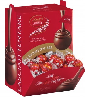 BOULES LINDOR LINDT LATTE 12g EXPO A BOCCA DI LUPO 96 PZ.