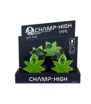 Pipette champ in ceramica a forma di foglia da 10cm espositore da 6pz