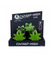 Pipette champ in ceramica a forma di foglia da 10cm espositore da 6pz