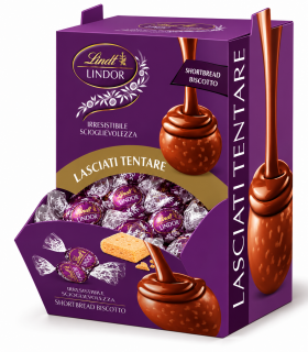 BOULES LINDOR LINDT BISCOTTO SHORTBREAD 12 g EXPO A BOCCA DI LUPO 96 PZ.