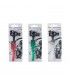 Pipette champ high in vetro con braciere a forma di teschio blisterata singolarmente con retine di ricambio espositore da 12pz