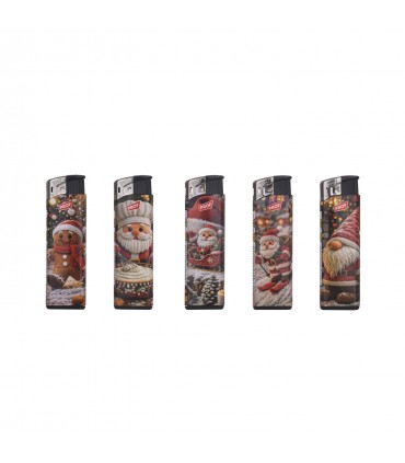 ACCENDINO ELETTRONICO PROF NATALE  CONF. 50 PZ ASSORTITI CON 5 FANTASIE
